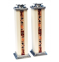 Tall Shabbat Candlesticks with Star Of David by Ester Shahaf