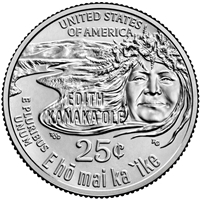 2023 - D Edith Kanaka'ole, American Women Quarter Series 40 Coin Roll