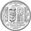 2024 - P and D Rev Dr. Pauli Murray, American Women Quarter Series 2 Coin