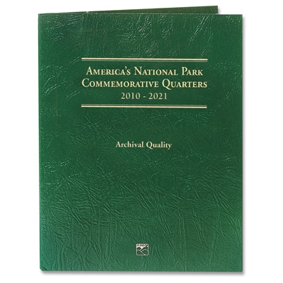 2010 - 2021 National Park Littleton Coin Folder - Holds 56 Coins