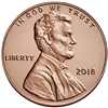 2018 - P Lincoln Shield Cent 50 Roll Bank Box