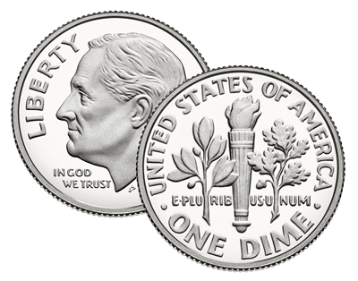 2018 - S Clad Proof Roosevelt Dime - Ultra Cameo