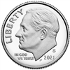 2021 - S Clad Proof Roosevelt Dime - Ultra Cameo