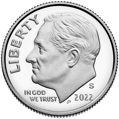 2022 S Clad Proof Roosevelt Dime - Ultra Cameo