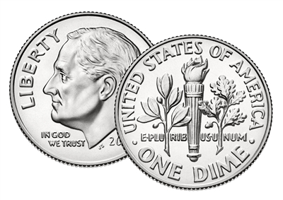 2023 P Roosevelt Dime 50 Coin Roll