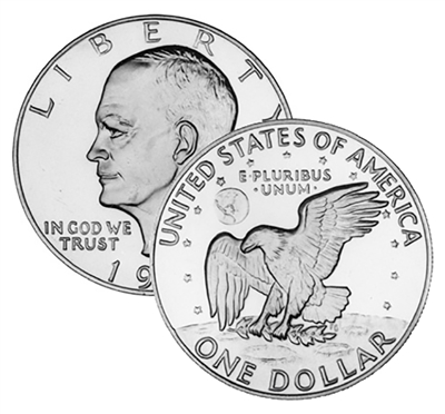 1971 S 40% Silver Uncirculated Eisenhower Dollar