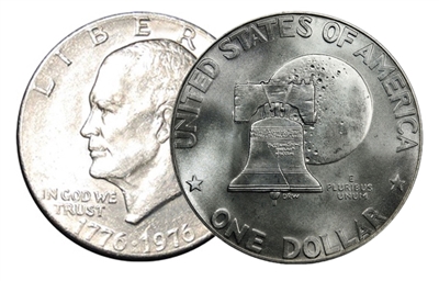 1976 S Type 1 40% Silver Uncirculated Eisenhower Dollar