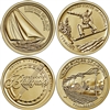 2022 D American Innovation 4 Coin Set $1 Coins - Denver Mint