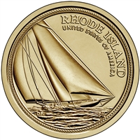 2022 American Innovation Rhode Island Nathanael Herreshoffâ€™s Famous Reliance Yacht $1 Coin - P and D 2 Coin Set
