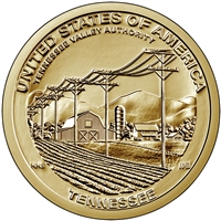 2022 American Innovation Tennessee - Tennessee Valley Authority - $1 Coin - P and D 2 Coin Set