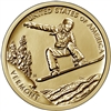 2022 American Innovation Vermont - Snowboarding - $1 Coin - P and D 2 Coin Set