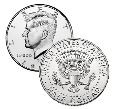 1999 - D Kennedy Half Dollars - Roll of 20