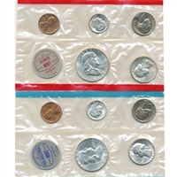 1962 U.S. Mint 10 Coin Set in OGP