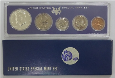 1967 U.S. Mint 5 Coin Set in OGP