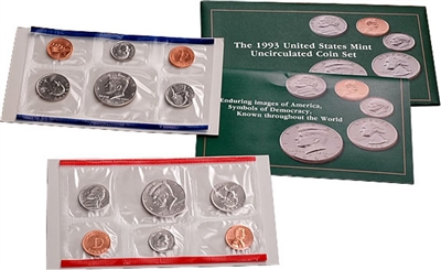 1993 U.S. Mint 10 Coin  Set in OGP with CoA