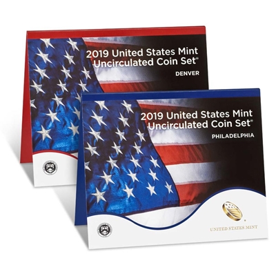 2019 P&D U.S. Mint Uncirculated 20 Coin Mint Set