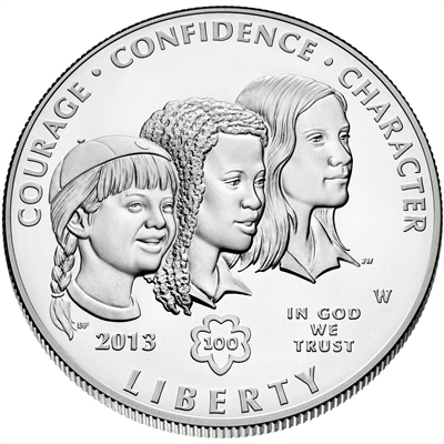 2013 Girl Scouts Centennial Commemorative Uncirculated Silver