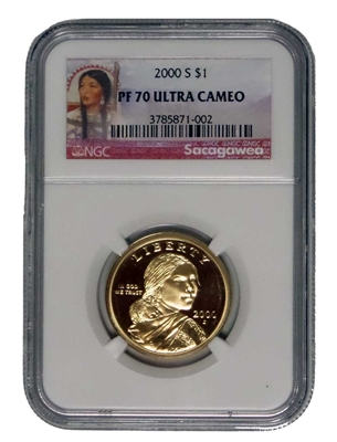 NGC PF70 2000 Sacagawea Dollar