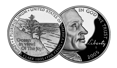 2005 - S Ocean View Proof Westward Journey Jefferson Nickel