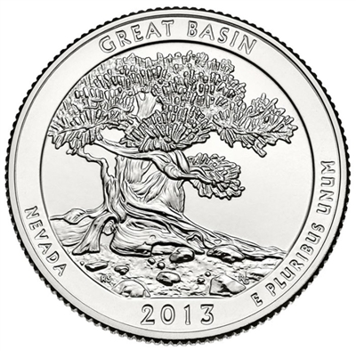2013 - P Great Basin - Roll of 40 National Park Quarters