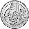 2019 - P Lowell National Historical Park, MA National Park Quarter 40 Coin Roll