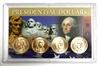 2007 - D Set of 4 Uncirculated Presidential Dollars in Full Color Holder