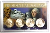 2011 - D Set of 4 Uncirculated Presidential Dollars in Full Color Holder