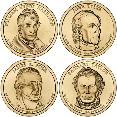 2009 - D Presidential Dollar 4 Coin Set