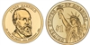 2011 James Garfield Presidential Dollar - 2 Coin P&D Set