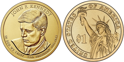 2015  John F. Kennedy Presidential Dollar - 2 Coin P&D Set - Now In Stock!