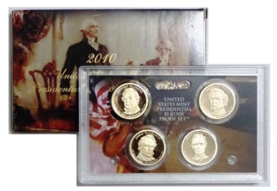 2010 Presidential 4-coin Proof Set w/Box & COA