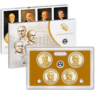 2014 Presidential 4-coin Proof Set w/Box & COA