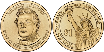 2010 - P Millard Fillmore - Roll of 25 Presidential Dollar