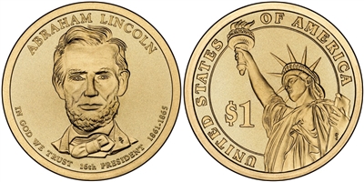 2010 - P Abraham Lincoln - Roll of 25 Presidential Dollar