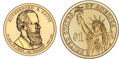 2011 - D Rutherford B. Hayes - Roll of 25 Presidential Dollar