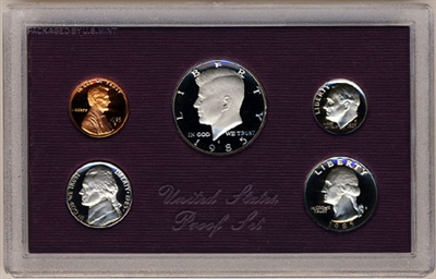 1985 U.S. Mint Clad Proof Set in OGP