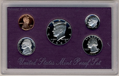 1992 U.S. Mint Clad Proof Set in OGP with CoA