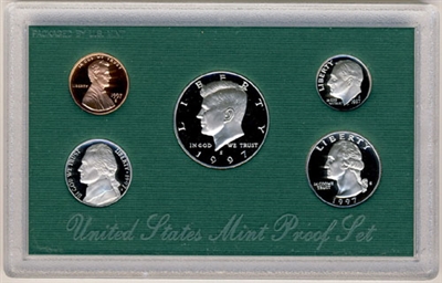 1997 U.S. Mint Clad Proof Set in OGP with CoA