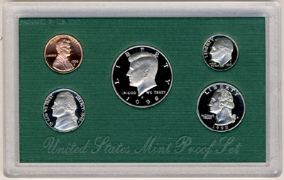 1998 U.S. Mint Clad Proof Set in OGP with CoA