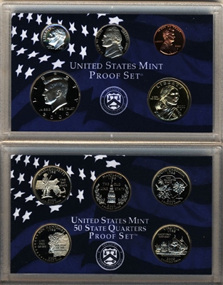 2000 U.S. Mint Clad Proof Set in OGP with CoA