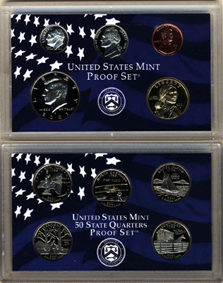 2001 U.S. Mint Clad Proof Set in OGP with CoA