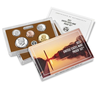2021 U.S. Mint Clad 7 Coin Proof Set in OGP with CoA