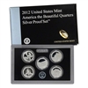 2012 - S Silver Proof National Park Quarter 5-pc. Set With Box/ COA