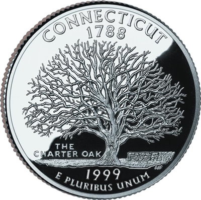 1999 - P Connecticut - Roll of 40 State Quarters