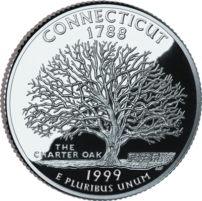 1999 - P Connecticut State Quarter