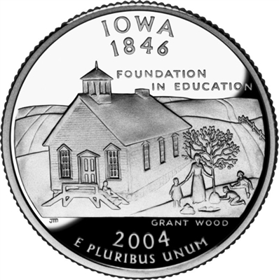 2004 - P Iowa - Roll of 40 State Quarters
