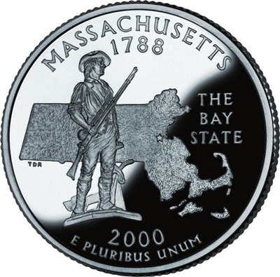 2000 - P Massachusetts State Quarter