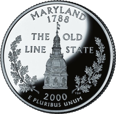 2000 - P Maryland - Roll of 40 State Quarters