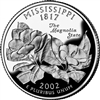 2002 - P Mississippi - Roll of 40 State Quarters