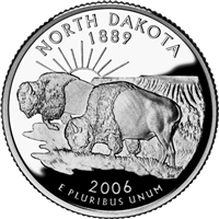2006 - D North Dakota - Roll of 40 State Quarters